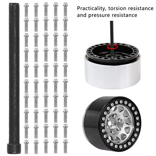VGEBY RC Car Screw 50Pcs RC Car Wheel Rims Hub Screws Stainless Steel Screws for 1/10 RC Crawler Car - size: M2.5