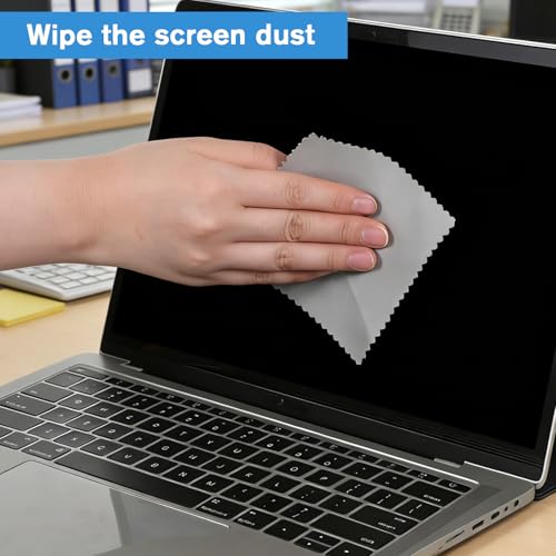 10 Pcs Mini Anti Static Keyboard Cleaning Brush Kit Nylon Dust Brushes for Electronic Devices Computer Motherboard Fans Camera Laptop Circuit Board Small Space Cleaning Tool Set with Microfiber Cloth