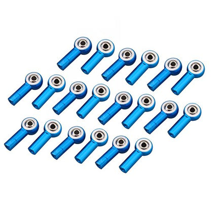 Aluminum M3 Link Rod End Ball Joint CW CCW for 1/10 RC Car Crawler Buggy(Pack of 20pcs)