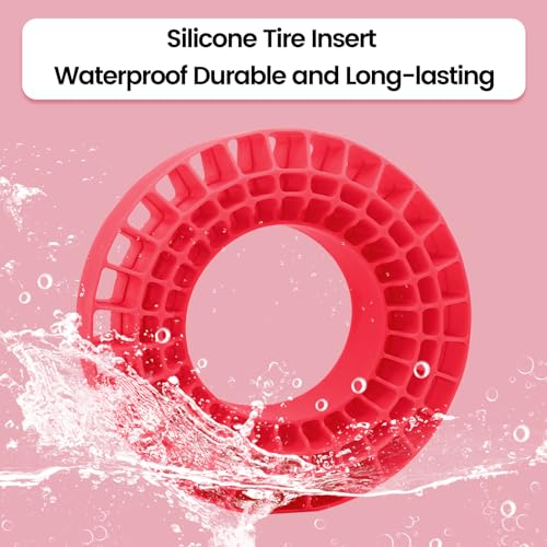 OGRC Silicone Rubber Tire Inserts Foam Fit 1.9 Wheel Tires 1/10 Crawler Accessories (Red) - color: Red
