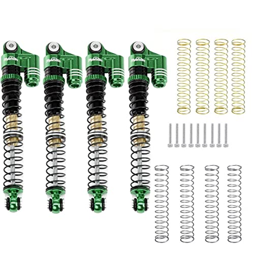 1/24 Axial SCX24 Aluminum 58mm Long Travel Shocks (Green) - color: Green