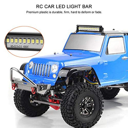 LED Light Bar, Bright Waterproof with Mount Bracket, RC Car Light Bar for 1/10 Scale Crawlers Off-Road Night Driving Competition