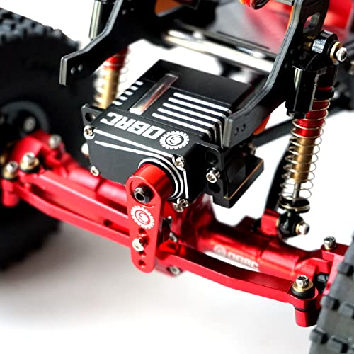 OGRC SCX24 Servo Steering Servo with Brass Servo Mount and Servo Horn | 7.5KG Coreless Digital Servo IP66 Waterproof Metal Servo 1/24 RC Crawler Upgrade Parts for Axial SCX24