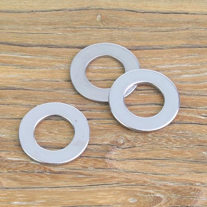 110 Pieces M12x24x1.5mm Fender Washers, 304 Stainless Steel Flat Washers, Fender Washers, Metal Washers for Screws Bolts - size: M12X24X1.5mm