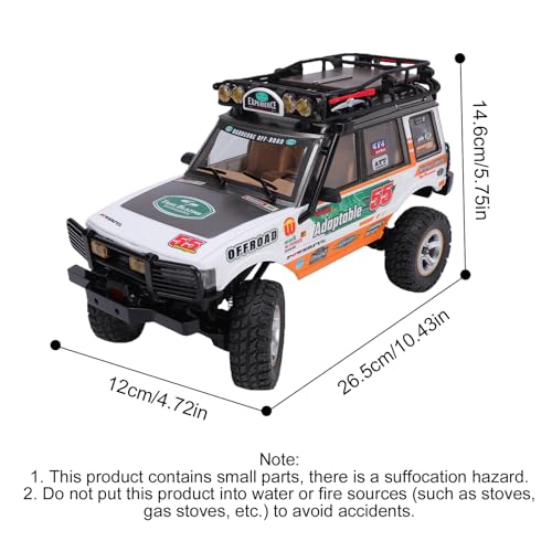 1/18 Scale RC Crawler, 2.4GHz Full Proportional Remote Control Off Road Car, 4WD RC Rock Truck Simulation Off Road Climbing Vehicle Dual Speed Model Car for Adults (Yellow) - color: Yellow