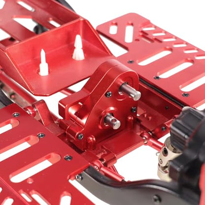 for MN for MN128 MN86 MN86S G500 1/12 Medium Wave Box Assembly Metal Upgrade Parts Remote Control Rc Crawler Car Accessories RC Car Repair Kit(Red) - color: Red