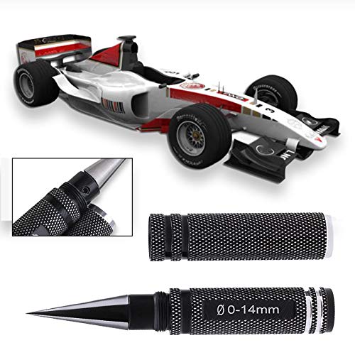 Hole Puncher Black Car Body Shell Hole Opener Expanding Reamer 0-13mm Puncher Drill DIY Tool with Size Indicator for RC Car Ship Aircraft Model