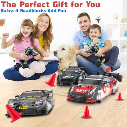 RC Drift Car for Adults, 1/16 Drifting RC Cars 4WD 2.4GHz Black Remote Control Car Hobby Racing Drifting Cars with LED Light Rechargeable Batteries and Drift Tires Toy Car for Kids Boys - color: Black 88