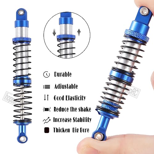 110mm 7075 RC Shocks Absorber Upgrades for 1/10 RC Hobby Cars,4PCS Aluminum Full Metal Front Rear Shocks Absorber Damper,Navy Blue - size: 110 MM (4.33 in)