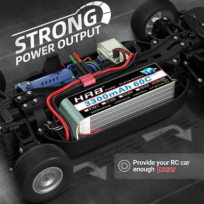 HRB 6S 3300mAh Lipo Battery T 22.2V 60C Compatible with RC Plane