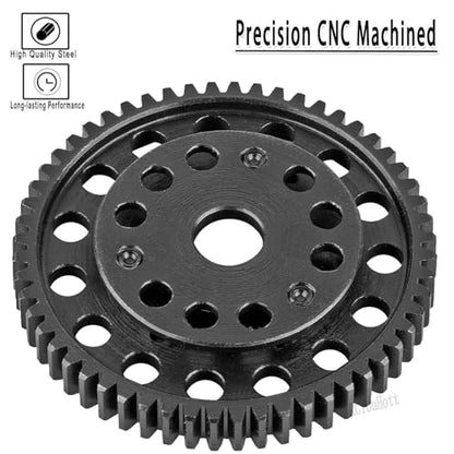 RCMYou RC 56T Slipper Clutch (0.8Mod) Transmission Gears Spur Gear Upgrades Part for 1/10 Rustler 2wd VXL/Slash 2wd VXL/Stampede 2wd VXL/Bandit 2wd VXL,56T Slipper Clutch,Titanium - color: Titanium - (56t Slipper Clutch)