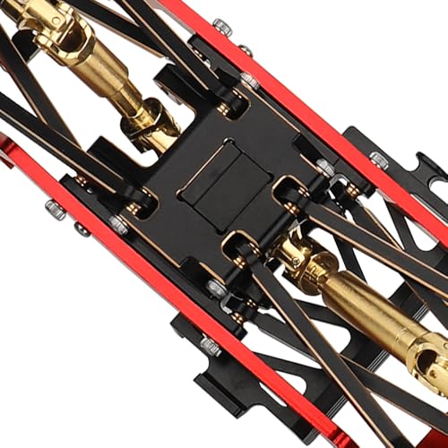 Black Coating Brass Skid Plate Transmission Mount for 1/18 RC Crawler TRX4M Upgrade, 60g