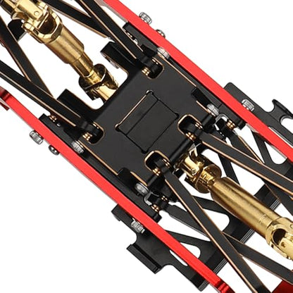 Black Coating Brass Skid Plate Transmission Mount for 1/18 RC Crawler TRX4M Upgrade, 60g