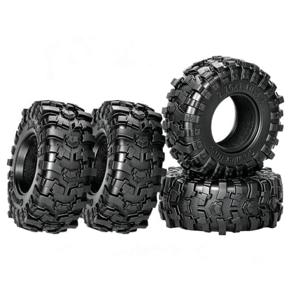 RC 1.3" Soft Rubber Wheel Tires for 1/24 1/18 SCX24 TRX4M RC Crawler Car,Soft Sticky Wheel Tires,Wheels Fetal Skin(4PCS)-B - style: Rubber Wheels-B