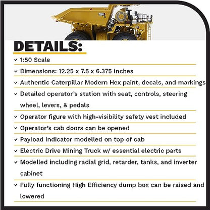1:50 Caterpillar 794 AC Mining Truck - Diecast Masters - High Line Series - 85670