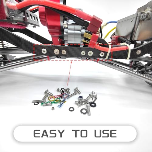1008Pcs Universal RC Screw Assortment Kit 304 Stainless Steel for Traxxas | For HPI Arrma SCX10 Losi 1/8 1/10 1/12 1/16 Scale RC Cars,High Tensile,Rust Resistance,Compartment Storage Case