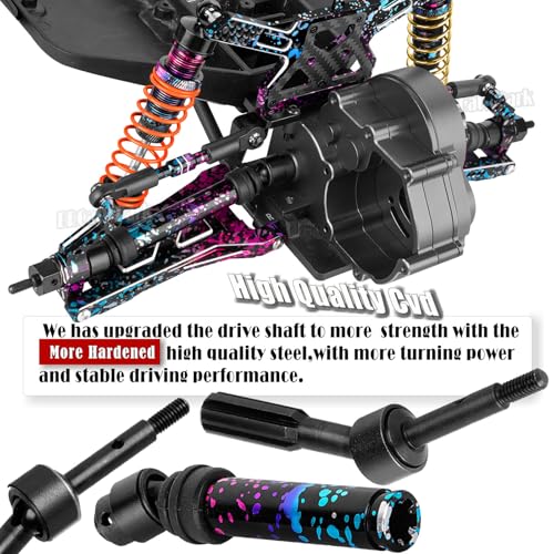 RC Upgrades Part for 1/10 Slash 2WD,Suspension Arm,Shock Absorber,Drive Shaft,Caster Block,Steering Blocks,Stub Axle Carriers,Steering Bellcranks,Links,Shock Tower,Front Bulkhead,Colour - color: Colour - (Upgrades)