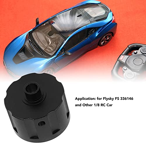 RC Car Differential Case Aluminum Alloy Differential Housing Replacement Kit for 8 Remote Control Vehicles Enhanced Durability Reduced Design Easy Installation (Black) - color: Black