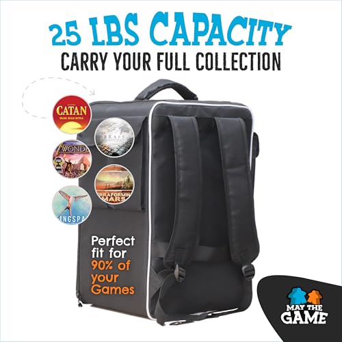 Board Game Bag: Ultimate Backpack, Travel Organizer, Storage & Carrying Case for Board and Tabletop Games (M Size) - size: Medium