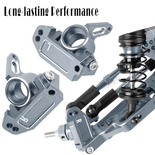 Aluminum Front Rear Suspension A Arms & Caster Block&Steering Blocks&Rear Stub Axle Carriers Upgrades Parts for 1/10 Slash VXL 2WD/Slash 2WD,(Only for Slash) Titanium - color: Titanium( for 1/10 Slash )