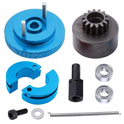Replacement Part For 1 Set Complete Clutch Bell 14T + Alloy Shoes/Spring Flywheel With Ball Bearing 10x5x4 Mm For RC Car Nitro Powered Engine Parts