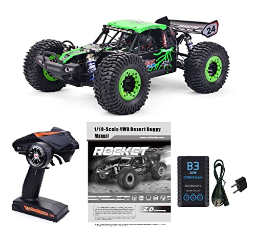 1/10 Scale 4WD RC Cars for Adults Brushless,Max 43 MPH Off-Road Fast RC Cars,Off-Road Remote Control Trucks (Green)