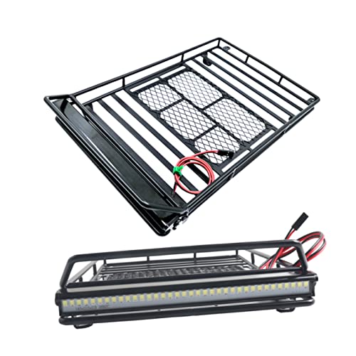 ULTECHNOVO 1:10 Scale Crawler Car Luggage Rack Roof Cargo Bracket Storage Shelf and - size: 24.80X14.10X2.30CM