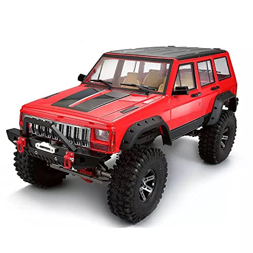 RC Car Hard Body Shell Kit,313mm Wheelbase Cherokee Body Car Shell for 1/10 RC Crawler Axial SCX10 & SCX10 II 90046 90047 TRX4 Kit (Red) - color: Red