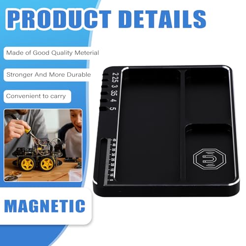 RC Car Truck Aluminum Alloy Magnetic Screw Tray Storage Container Ring Electronic Parts Screw Organizer Tray