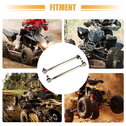ACROPIX 25cm 9.84" Steering Tie Rod End Tie Rod Link Fit for 50cc 70cc 90cc 110cc 125cc 150cc ATV Quad Four Wheeler with Ball Joint Accessories - Pack of 2 - size: 250mm