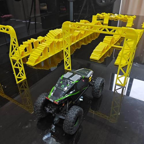 RC Remote Control Car Climbing and Balance Challenge Bridge 3D Printed - 1/24 & 1/18 Scale Off-Road Obstacle Course (Truck Not Included) (Style B) - style: Style D