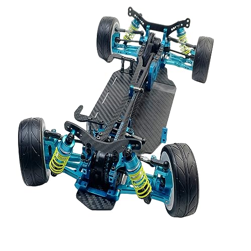 X416 RC DIY 1/10 Alloy and Carbon D4 AWD EP Drift Racing Car Body Frame Kit Electric Touring Car Chassis Frame