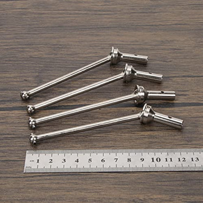 RCAWD CVD Driveshaft 124mm for ARRMA 6S, 1/8 Typhon 6S, Typhon Roller & 1/7 Infraction 6S, Limitless Roller & Felony 6S Upgrades Parts, #45 Steel Drive shafts Hop Ups for #AR220030#ARAC3984 Silver