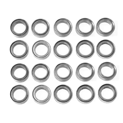 8pcs R168Z Bearing RC Car Upgrade Parts, Front Steering Cup and Rear Hub Bearings, for Hyper Go H14BM H16BM H16GT H16DR H16PL MJX 1/16 1/14 Series SCY 16101 16102 16103 RC Car (20PCs) - color: 20pcs