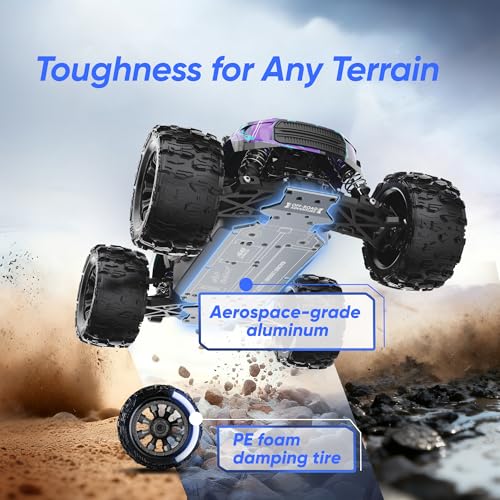 1/14 RC Cars 50 KPH 4WD Offroad Truck with 25W Fast Charger 3S Batter | 2845-3600kv Brushless Motor,11KG-CM Waterproof Servo,35A Brushless ESC,2.4GHz with anti-interference