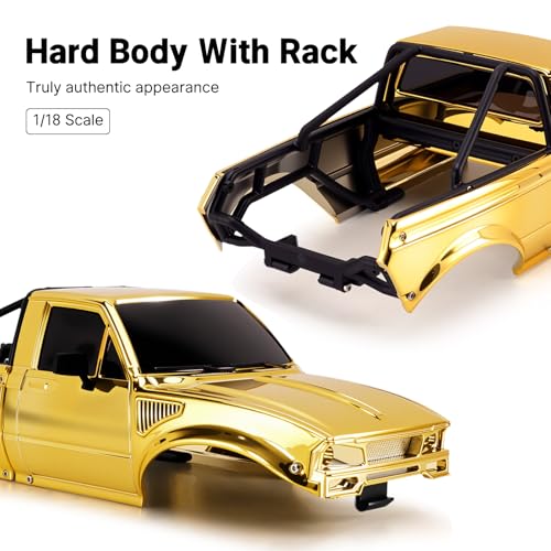 INJORA IR60 Pickup Hard Body Shell for 1/18 TRX4M Defender Bronco (Gold) - color: Gold