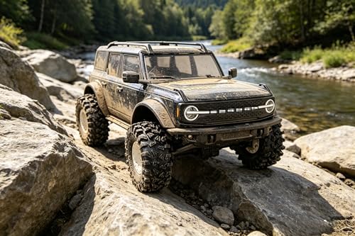 HOBBYSOUL 58mm Griptrek 1.0" Tires 4-Pack For RC Crawler TRX4M SCX24 AX24 | Super soft sticky mud tires with foam inserts,For 1/18 TRX4M & 1/24 AX24 FCX24 Enduro24 micro rock crawlers Upgrades - size: 1.0 tires - 58mm Tall