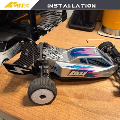 Alum Carbon Fiber Rear Wing Compatible with Losi 1/24 Micro-B Buggy Series Upgrades Part 1PC