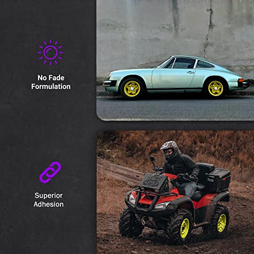 ERA Paints Purple Wheel Paint With Omni-Curing Catalyst Technology - 2K Aerosol Glossy Finish With High Temp Resistance And Extreme Durability Against Color Fade And Chemicals Like Brake Fluid - color: Purple 2K Spray Paint Only