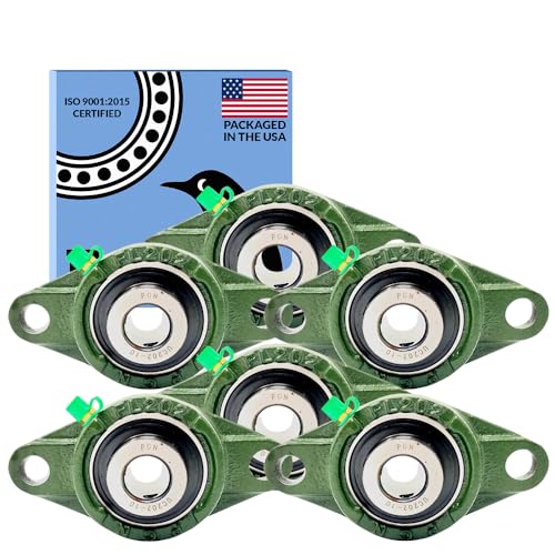 PGN UCFL202-10 (6 Pack) 2-Bolt Flange Bearing 5/8" Bore - size: 6, style: UCFL202-10