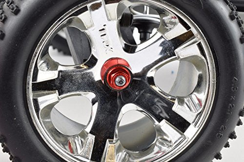 4mm Serrated Aluminum Nylon Wheel Nuts Set - 6 Colors to Choose from