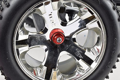 4mm Serrated Aluminum Nylon Wheel Nuts Set - 6 Colors to Choose from
