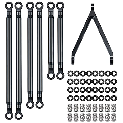 Aluminum Alloy Suspension Links Set Linkage for Axial SCX24 AXI00005 Gladiator Upgrades 1/24 RC Crawler Car