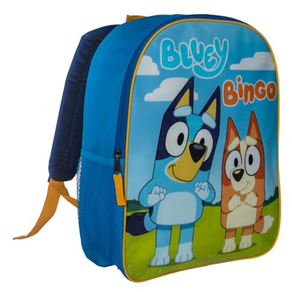 AI ACCESSORY INNOVATIONS Bluey & Bingo Kids Backpack, 15" Girls & Boys School Bag, Blue - color: Purple