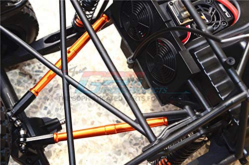 1:10 Baja Rey/Rock Rey Upgrade Parts Aluminum Adjustable Rear Upper Chassis Link Tie Rods - 1Pr Set Blue