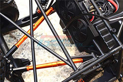 1:10 Baja Rey/Rock Rey Upgrade Parts Aluminum Adjustable Rear Upper Chassis Link Tie Rods - 1Pr Set Blue