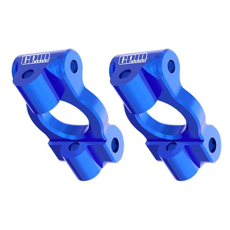 Aluminum 7075 Alloy Front Caster Blocks for LOSI 1:24 Micro-B 2WD Buggy RTR-LOS00007 / 1:28 Micro-T 2S 2WD RTR Stadium Truck-LOS-1392 Upgrades - Blue