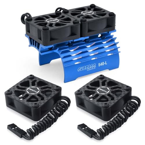 RC Car Cooling Fans 30mm 28000rpm Motors Fan with Metal Heatsink 3650 3660 540 550 Brushless Motor Update Parts for 1/10 RC Truck