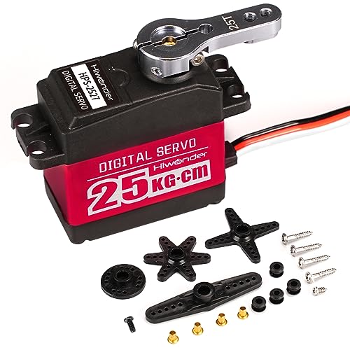 25KG High Torque Digital Servo Motor Full Metal Gear, Metal Case Servo Waterproof for RC Mode DIY,Control Angle 270° - size: 25KG/270°