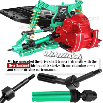 RC Upgrades Part for 1/10 Slash 2WD (VXL),A-Arm,Shock Absorber,Drive Shaft,Caster Block,Steering Blocks,Stub Axle Carriers,Steering Bellcranks,Links,Shock Tower,Front Bulkhead,Green - color: Green - (Upgrades)